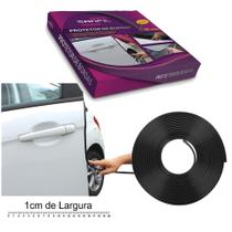 Borracha Protetora Borda Porta 10 Metros Preto Fosco