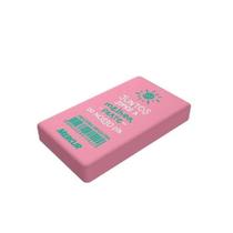 Borracha Retangular Color B01010601056 Rosa - Mercur