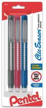 Borracha Retrátil Pentel Clic com Grip Pacote com 3 Borracha Retrátil Pentel Clic com Grip Pacote com 3