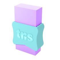 Borracha School Pastel TRIS Macia, Moderna e com Cores Suaves -