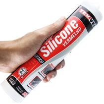 Borracha Silicone Vermelho Alta Temp 280gr Acético (TEKBOND)