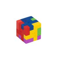 Borracha Tetris Escolar Colorida Cubo 6 Em 1 Brw