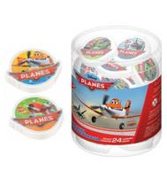 Borracha Top Avioes Planes Pote Pvc 24 Unidades - Tris Borracha Top Avioes Planes Pote Pvc 24 Unidades - Tris