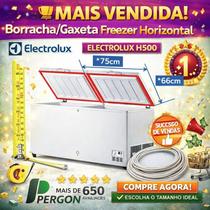 Borracha Unitaria para o Freezer Electrolux H500 Original Pergon Vedação Perfeita Envio Imediato