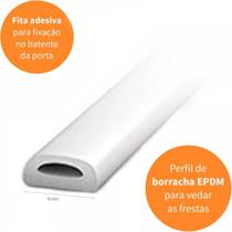 Borracha Veda Fresta Adesivo tipo D 4mmx9mm -6 Metros Comfort Door Borracha Veda Fresta Adesivo tipo D 4mmx9mm -6 Metros Comfort Door