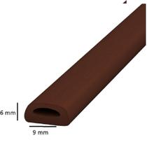 Borracha Veda Fresta Adesivo tipo D 6mmx9mm -6 Metros Comfort Door