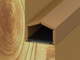 Borracha Vedação Dupla Face Porta Madeira - 071.14 - Bege Borracha Vedação Dupla Face Porta Madeira - 071.14 - Bege