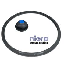 Borracha Vedação Silicone e Válvula Segurança Originais para Panela Pressão Nigro Press 3L 4,5L 6L