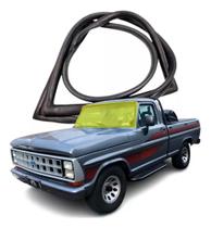 Borracha Vidro Parabrisa Ford F1000 1987 1988 1989 Sem Friso