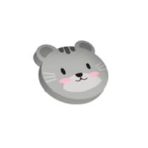 Borracha Zoo Gato Panda Porco Rato - BRW