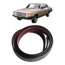 Borrachão parachoque opala caravan fusca brasilia multi uso preto liso 4,0cm 40mm 1 metro adesivo