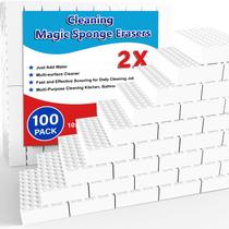 Borrachas de esponja mágicas SmilinFit, pacote com 100, 2X densidade