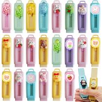 Borrachas FOCone 24 Peças com Design Retrátil e Estampa de Desenho Animado Borrachas FOCone 24 Peças com Design Retrátil e Estampa de Desenho Animado
