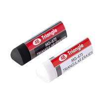 Borrachas Triangulares Macias E Limpa 2pcs Preta E Branca Para Estudantes Exames Sem Dor