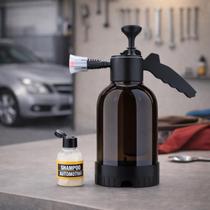 Borrifador Pulverizador COM SHAMPOO Snow Pump 3 em 1 Snow Foam Espuma Densa Pré Lavagem Automotiva 2L Pulverizador Manual Profissional