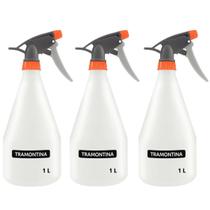 Borrifador Pulverizador Jardinagem Manual 1 Litro Kit 03 Un