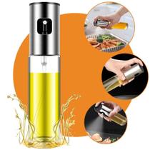 Borrifador Spray Azeite Pulverizador Porta Tempero Cozinha Pulverizador Óleo Galheteiro Vidro Inox Culinário Chef 200ml