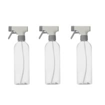 Borrifador Spray Multiuso Limpeza Cinza Bege 500ml Trava 3un Borrifador Spray Multiuso Limpeza Cinza Bege 500ml Trava 3un