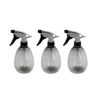 Borrifador Spray Multiuso Limpeza Preto Transparente 3un Borrifador Spray Multiuso Limpeza Preto Transparente 3un