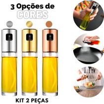 Borrifador Spray Pulverizador Culinário Óleo Azeite Vinagre Cozinha 100ml Kit 2 Peças
