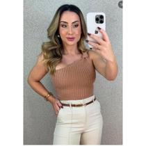 Bory Body Modal Nula Manga Nó Ombro Realize Tricot Verão Tendência Mula Manca Roupa Feminina