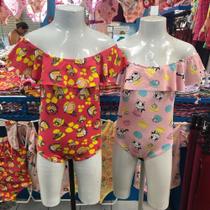 Bory infantil feminina com babados