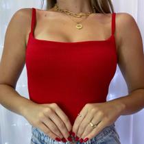 Bory vermelho plus size