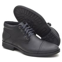 Bota 100% Couro Preta Bota 100% Couro Preta