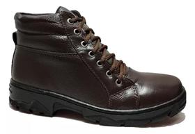 Bota ABC Coturno Em Couro De Amarração Super Confortável Masculina 750 (64499)