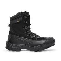 Bota Acero Tiger Pró Em Couro Legitimo Cano Médio Preto