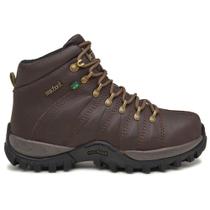 Bota Adventure Cano Alto Macboot Uirapuru 10 Masculina Couro Emborrachado Trilha Trekking Camping Antiderrapante Bota Adventure Cano Alto Macboot Uirapuru 10 Masculina Couro Emborrachado Trilha Trekking Camping Antiderrapante