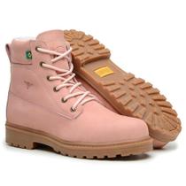 Bota Adventure Cano Alto Mata Atlântica Rosa