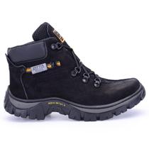 Bota Adventure Cano Médio Couro Confortável Tamanhos Especiais Bota Adventure Cano Médio Couro Confortável Tamanhos Especiais