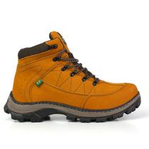 Bota Adventure Casual Couro Nobuck Hiking Extreme Camel 900