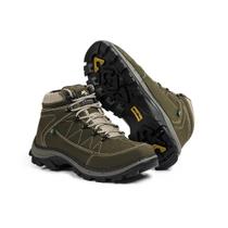 Bota Adventure Casual Couro Nobuck Hiking Extreme Oliva 900