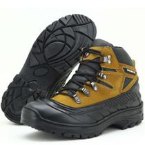 Bota adventure couro emborrachada trekking 248