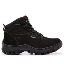 Bota Adventure Couro Feminina para Trabalho Bico Resistente