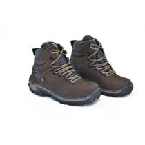 Bota Adventure Couro Masculina Cano Alto Conforto Trilha