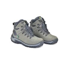 Bota Adventure Couro Masculina Cano Alto Conforto Trilha