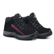 Bota Adventure Couro Preta Comfort