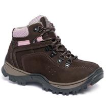 Bota Adventure Feminina Em Couro Com Palmilha de Gel