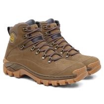 Bota Adventure Masculina Coturno N7 de Couro Linha Premium Cor Rato