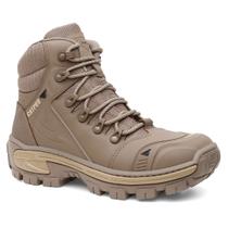 Bota Adventure Masculina Couro Bovino Premium Biqueira Reforçada CATPRO Coturno Masculino Solado Tratorado Reforçada Confortavel Resistente