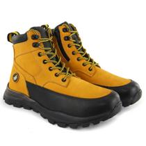 Bota Adventure Masculina Couro Cadarço Moderna Esporte