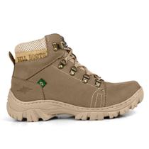 Bota Adventure Masculina Couro Conforto Nobuck Macia