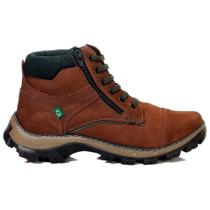 Bota Adventure Masculina Couro Zíper Lateral Conforto Trilha