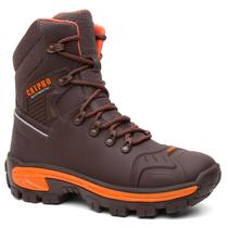 Bota Adventure Masculina de Couro Bovino Café Cano Alto Resistente Militar Tatica Reforçada CATPRO Coturno Masculino Trilhas Trabalho Outdoor Bota Adventure Masculina de Couro Bovino Café Cano Alto Resistente Militar Tatica Reforçada CATPRO Coturno Masculino Trilhas Trabalho Outdoor