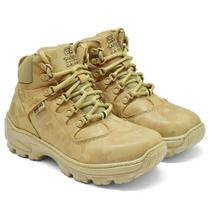 Bota Adventure Segurança Exército Areia Bico PVC C.A