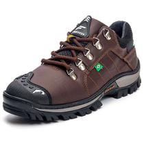 Bota Adventure Trilha Tratorada Masculina Reforçada e Forrada Coturno Para Trabalho Palmilha Gel