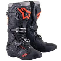 Bota Alpinestars Tech 10 Preto/Vermelho Bota Alpinestars Tech 10 Preto/Vermelho